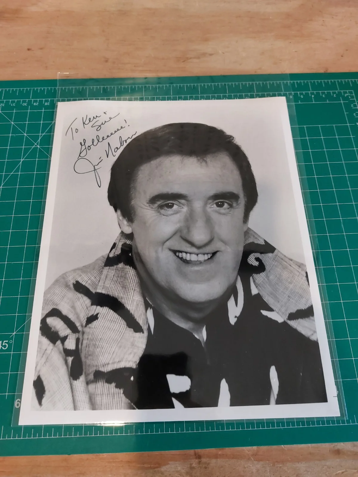 Jim Nabors — JIM NABORS Signed Autographed 8x10 Photo GOME PYLE Personalized