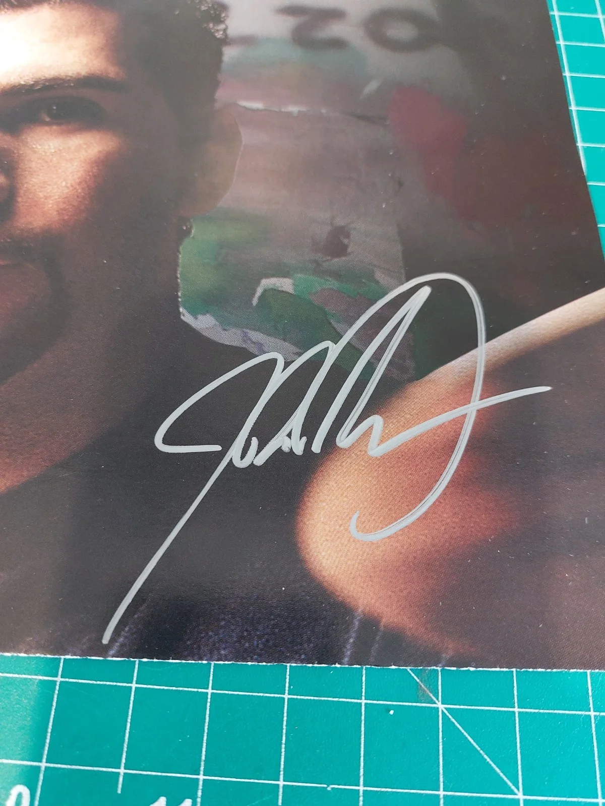 system of a down John Dolmayan Hand Signed Magazine Poster, image 2
