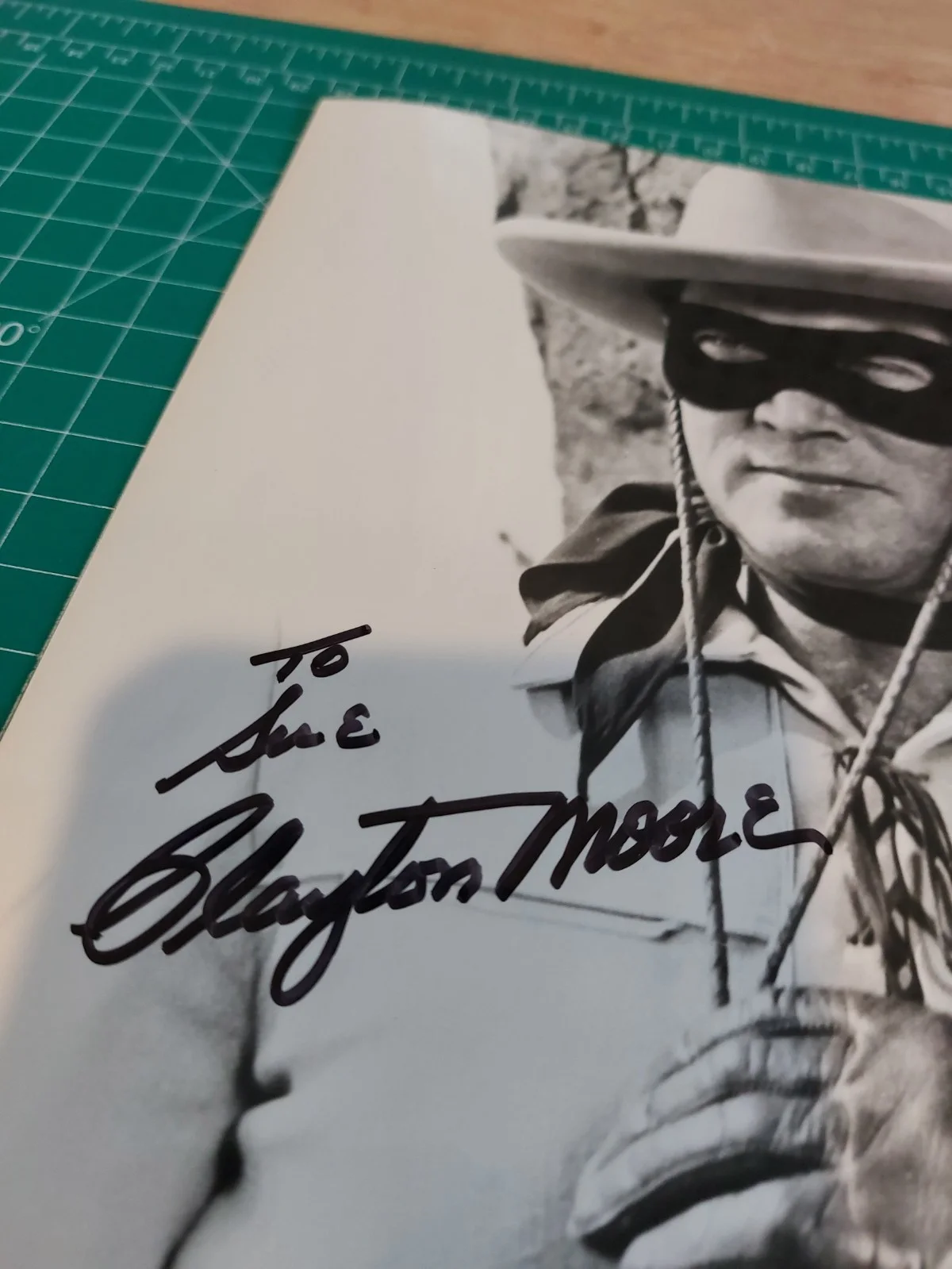 Clayton Moore — CLAYTON MOORE The Lone Ranger Autographed 8 x 10 Hand Signed Photo Personalized, изображение 2