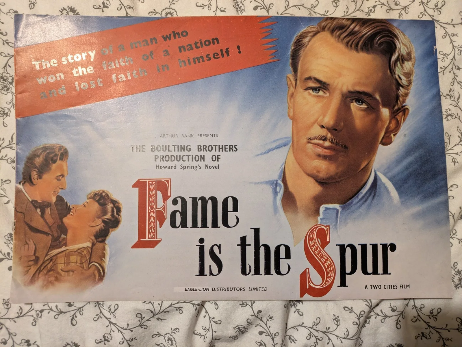 FAME IS THE SPUR Movie Rank Org Pressbook Rare 1947 37x24cms, изображение 5