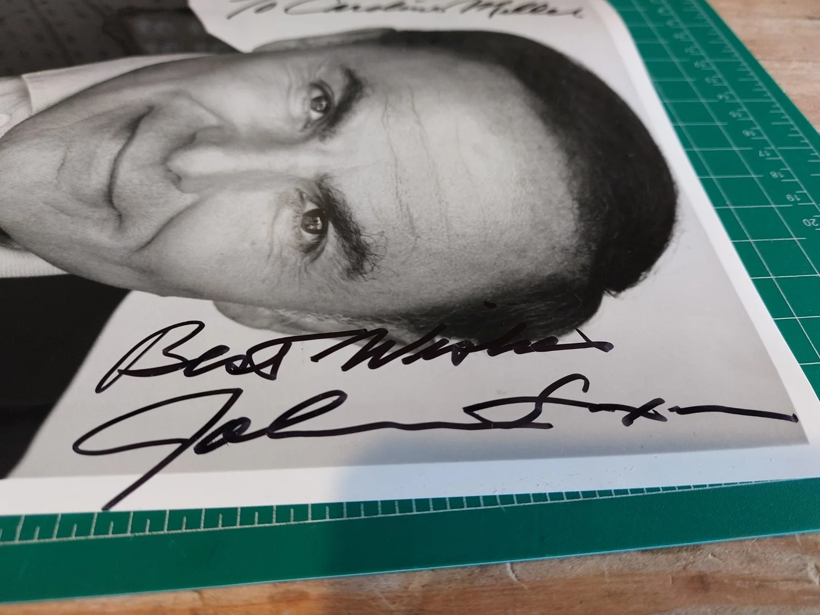John Saxon Signed 8x10 Photo Enter the Dragon Rude Response Letter Personalized, изображение 5