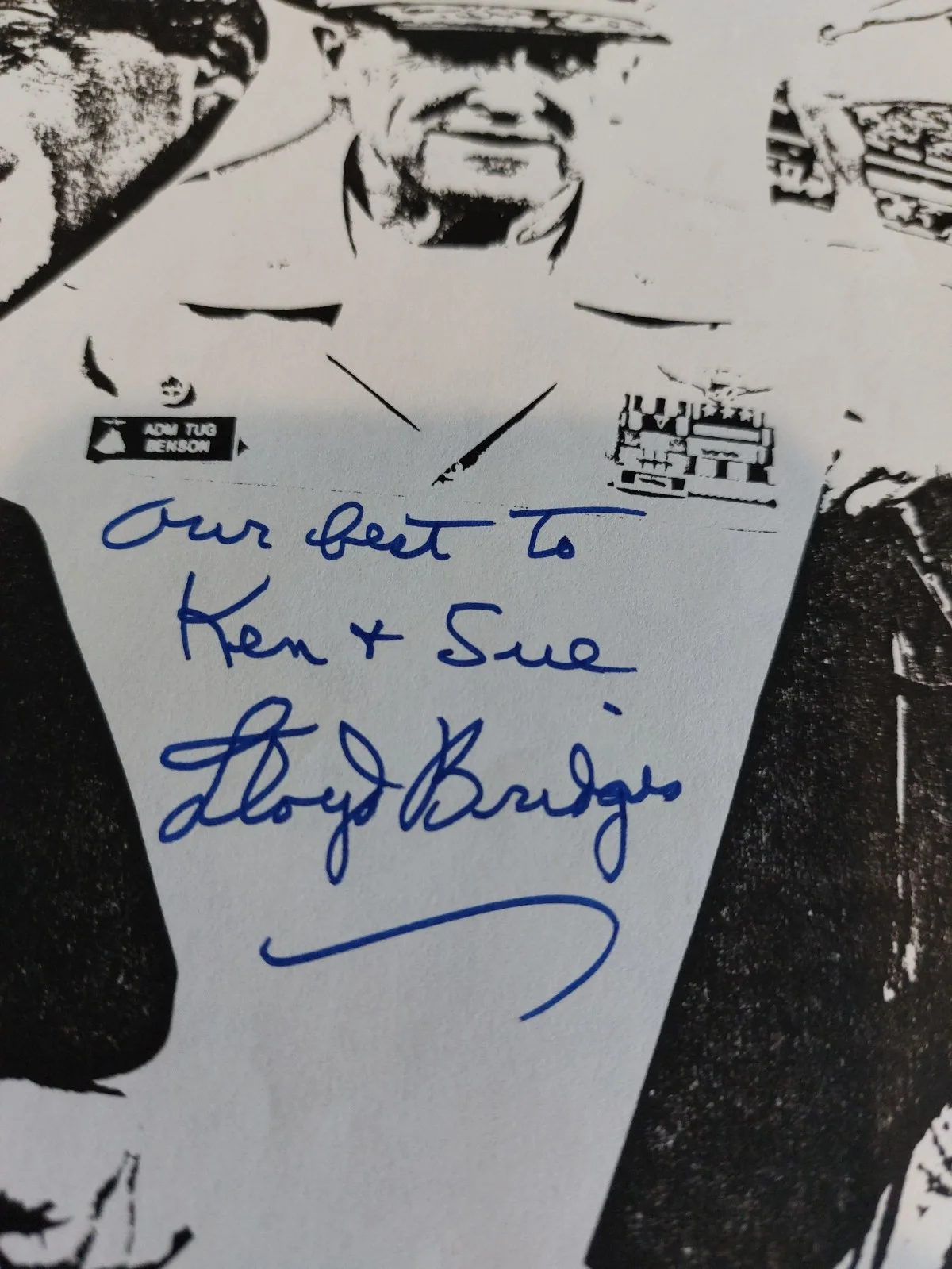 Lloyd, Jeff & Beau Bridges Hand Signed 10X8 B&W Print, изображение 2