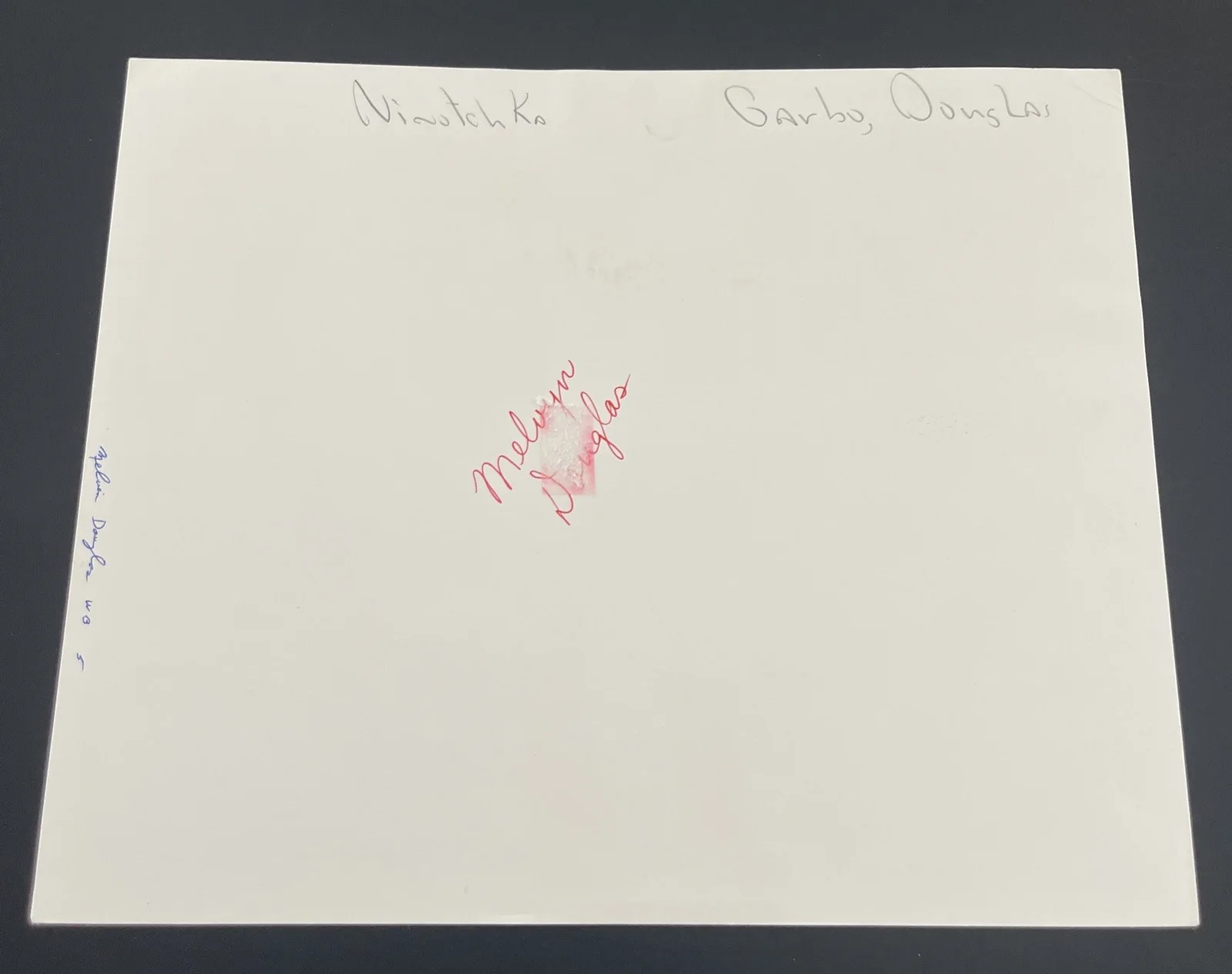 MELVYN DOUGLAS & GRETA GARBO: Hand Signed Original Celebrity Photo 8 x 10” / KSK, изображение 5