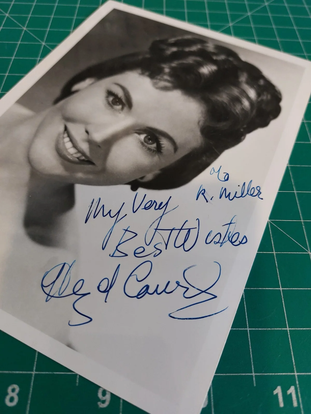 Hazel Court Hand Signed Printed Photograph Personalized, image 2