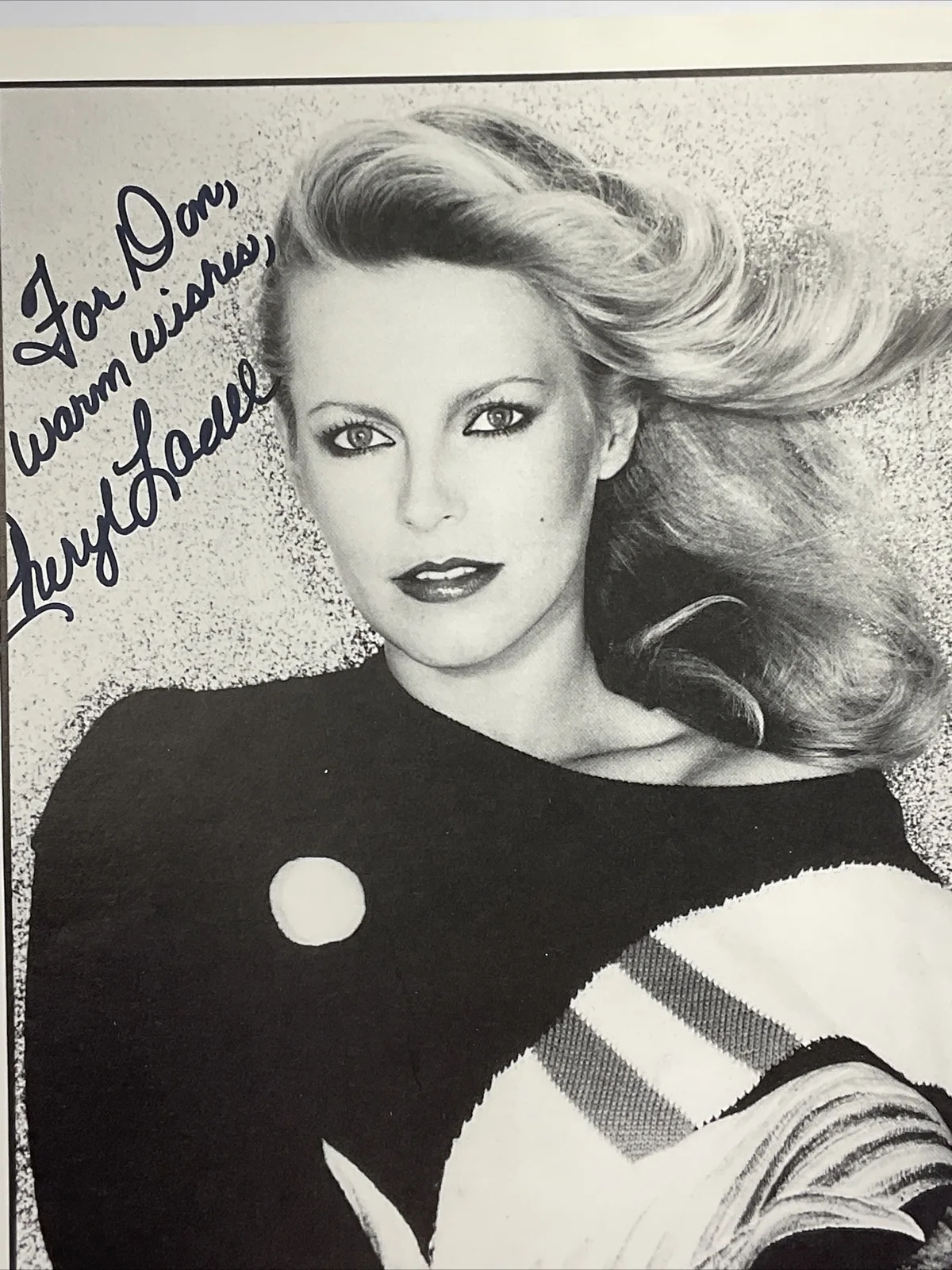 Cheryl Ladd — Cheryl Ladd (Charlie's Angels) signed Autographed 8x10 photo "For Don", изображение 2
