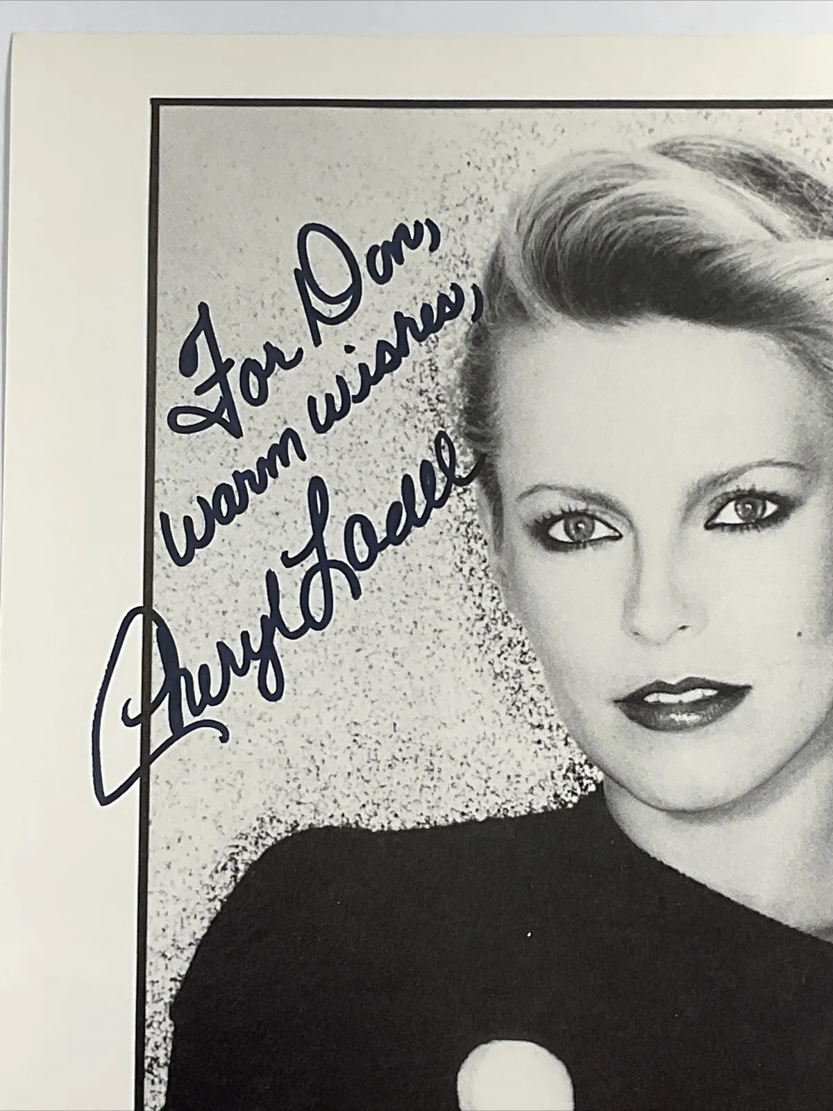 Cheryl Ladd — Cheryl Ladd (Charlie's Angels) signed Autographed 8x10 photo "For Don", изображение 4