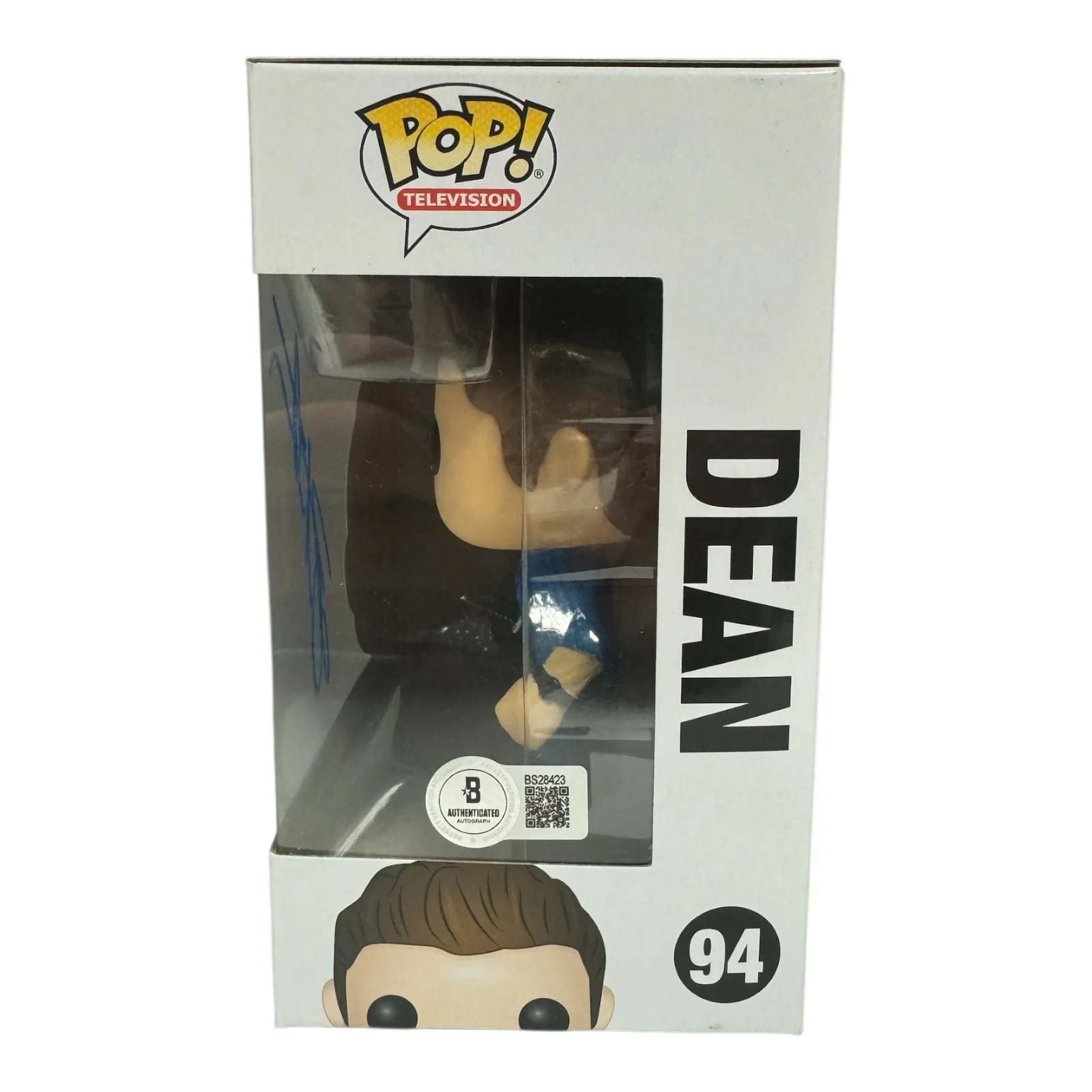 Jensen Ackles — Jensen Ackles Signed Autograph Supernatural Funko Pop 94 Beckett BAS Dean, изображение 2
