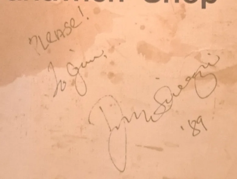 Authentic 1989 Dizzy Gillespie Autographed Menu, image 2