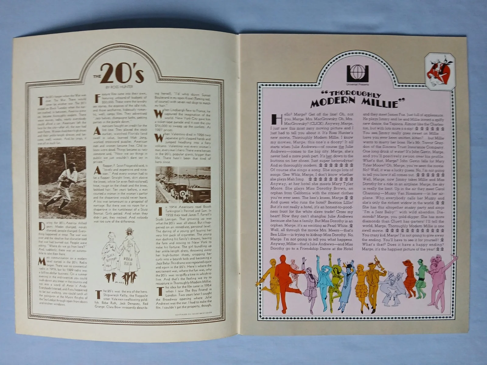 THOROUGHLY MODERN MILLIE (1967) original cinema souvenir brochure programme, image 2