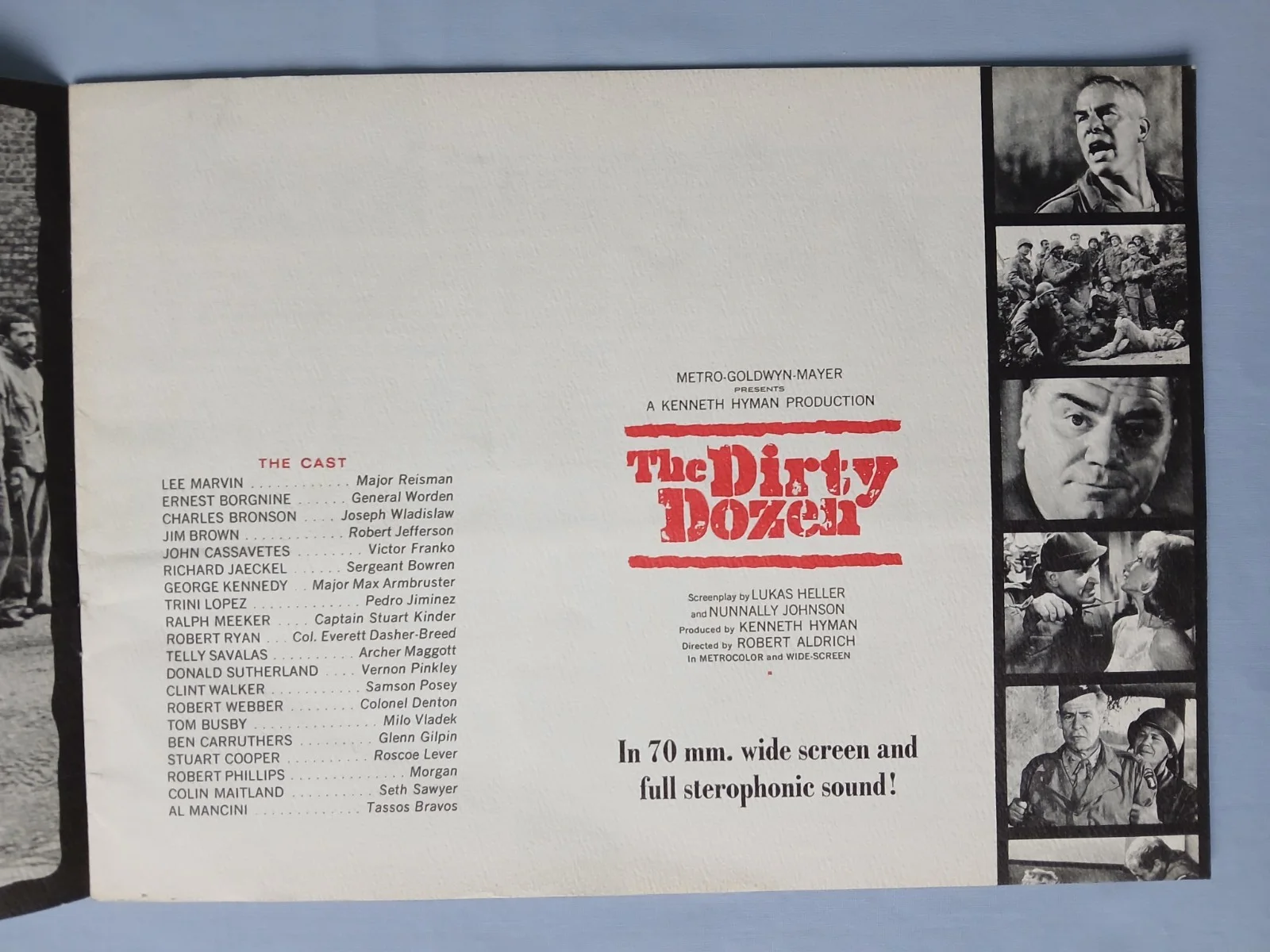 THE DIRTY DOZEN (1967) rare original cinema souvenir brochure programme, image 4