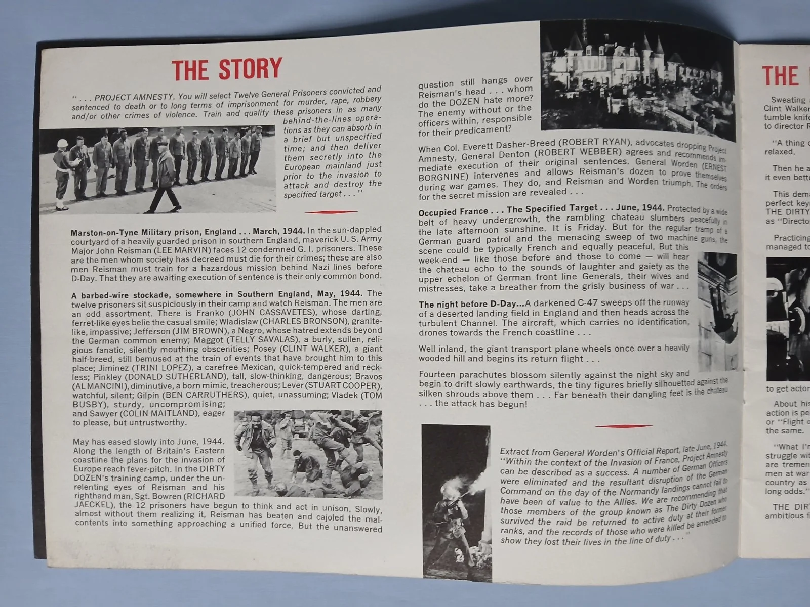 THE DIRTY DOZEN (1967) rare original cinema souvenir brochure programme, image 5
