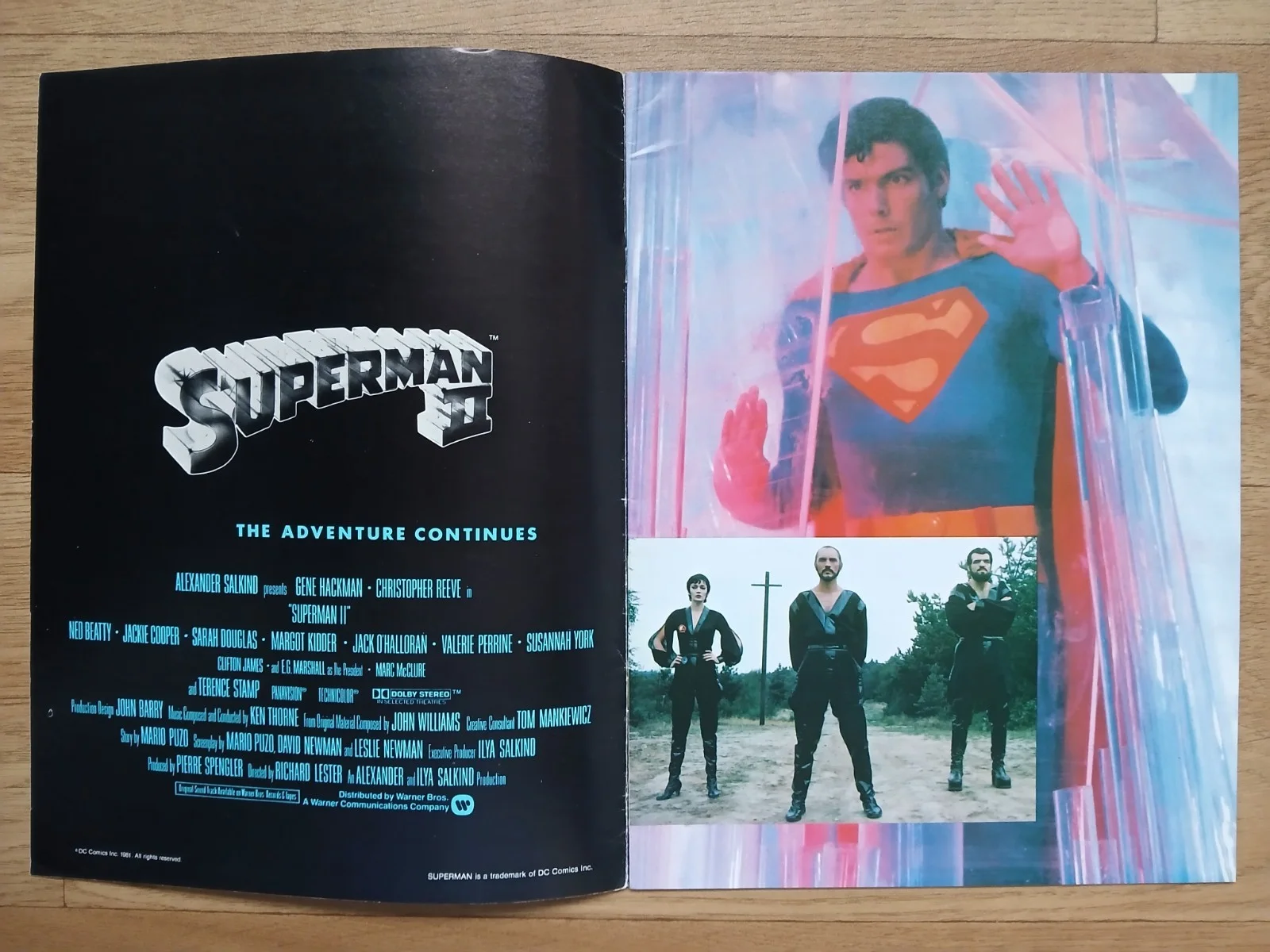 SUPERMAN II (1980) original cinema souvenir brochure - Christopher Reeve, изображение 2