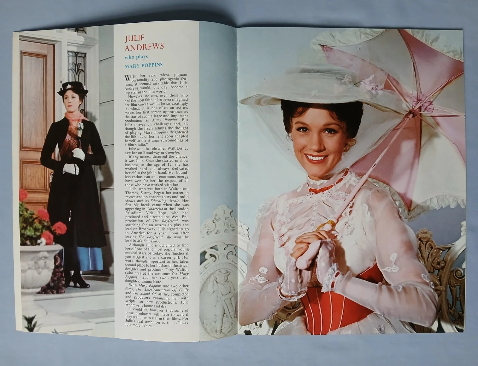 MARY POPPINS (1964) original cinema souvenir brochure programme - Julie Andrews, изображение 4
