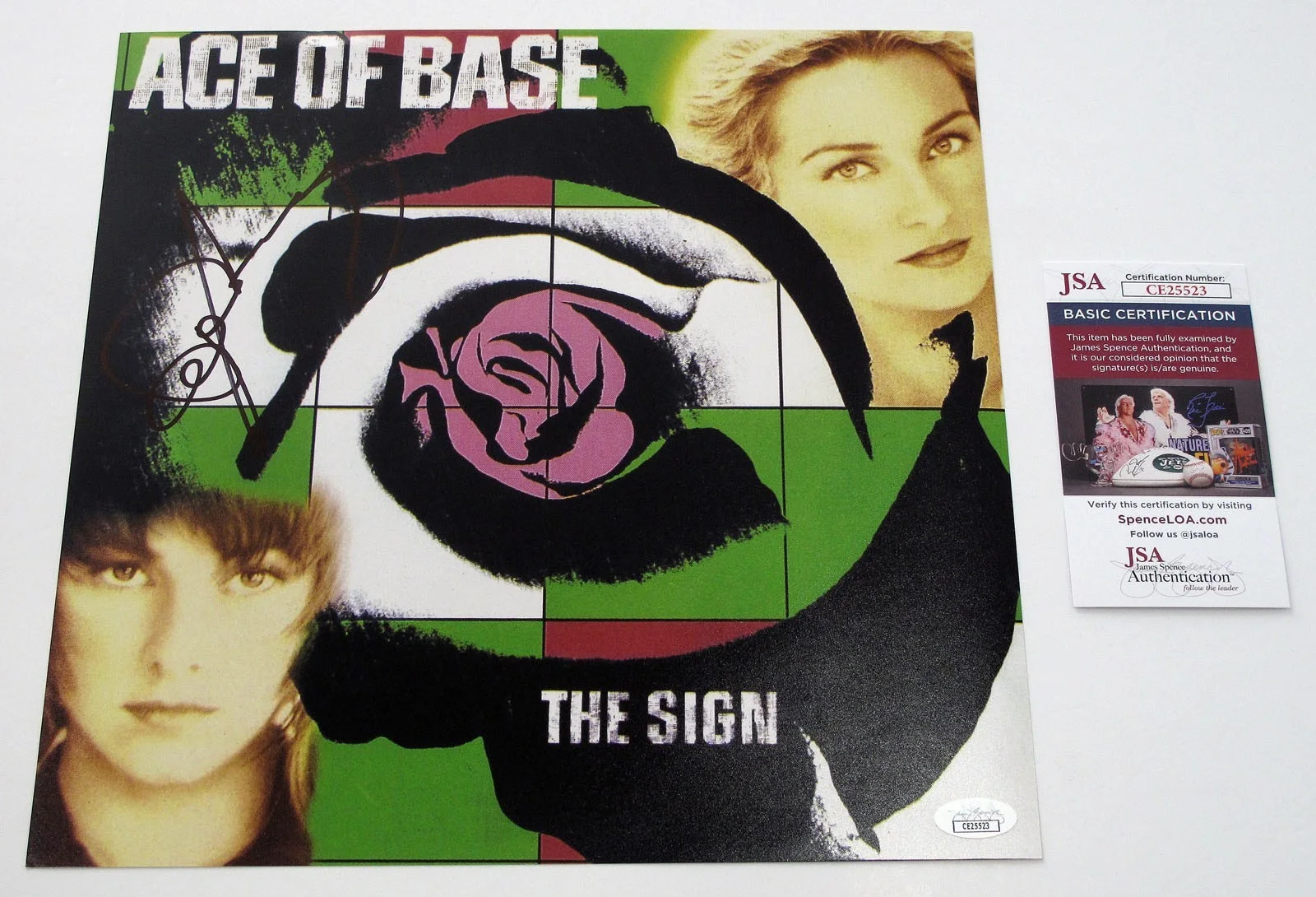 JENNY BERGGREN - Ace Of Base — Jenny Berggren signed ACE OF BASE "THE SIGN" 12X12 Photo EXACT PROOF b JSA COA, изображение 5