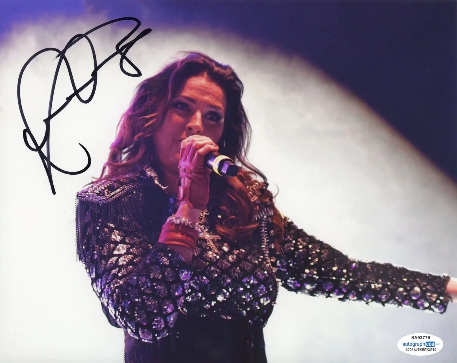 JENNY BERGGREN — Jenny Berggren signed "ACE OF BASE" signed 8x10 Photo EXACT PROOF b ACOA COA, изображение 4