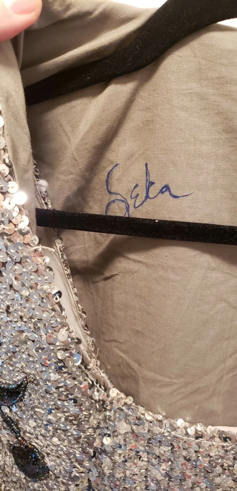 * RARE * Seka Adult Film Star Signed Stripper 2pc outfit w/COA, изображение 5