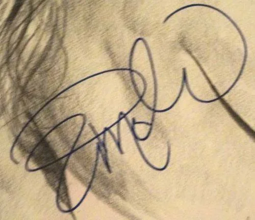 Gary Longordo Pamela Anderson Original Watercolor Dual Autographed Signed Pinup, image 2
