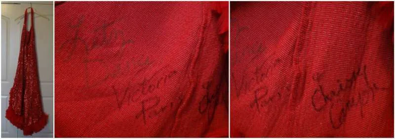 Christy Canyon Victoria Paris Stage Worn Costume Autographed Signed w/Pic Proof, изображение 2