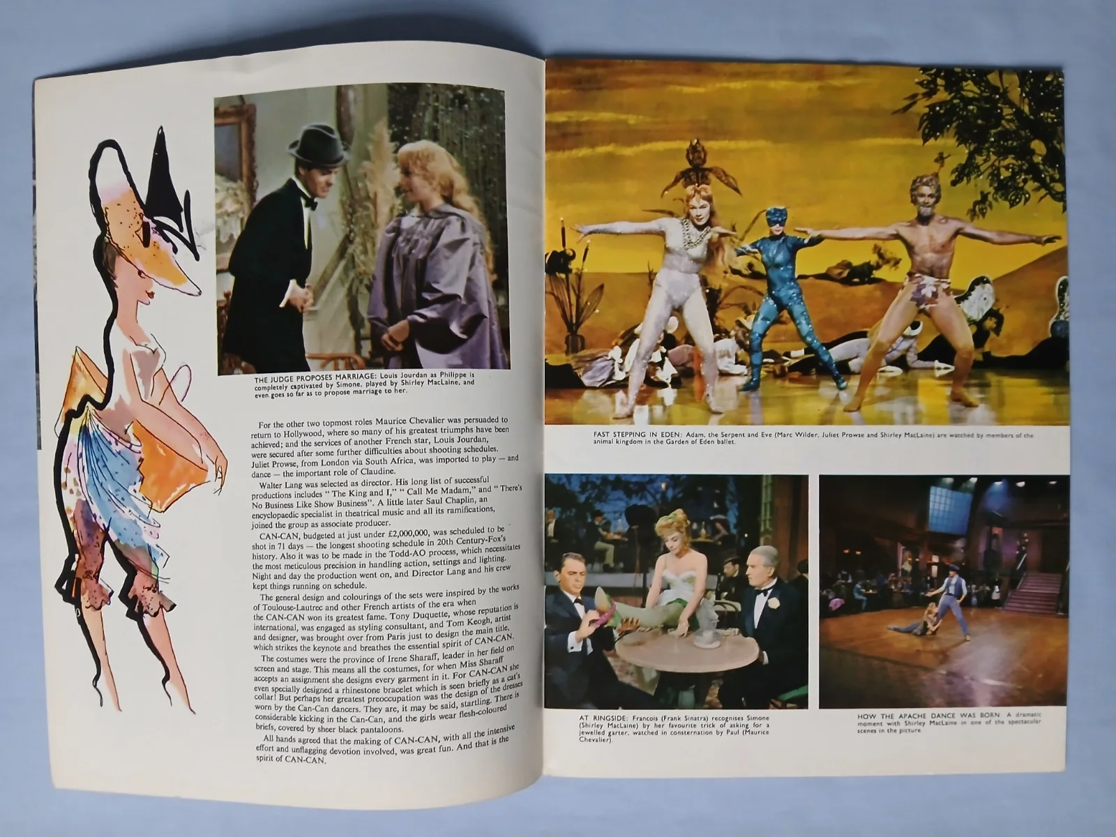 CAN CAN (1960) original cinema souvenir brochure -Frank Sinatra Shirley MacLaine, изображение 3