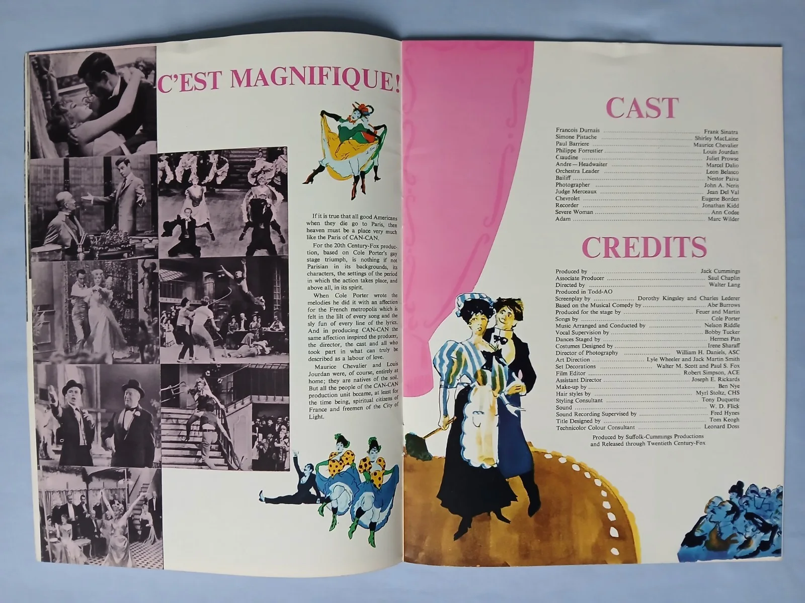 CAN CAN (1960) original cinema souvenir brochure -Frank Sinatra Shirley MacLaine, изображение 5