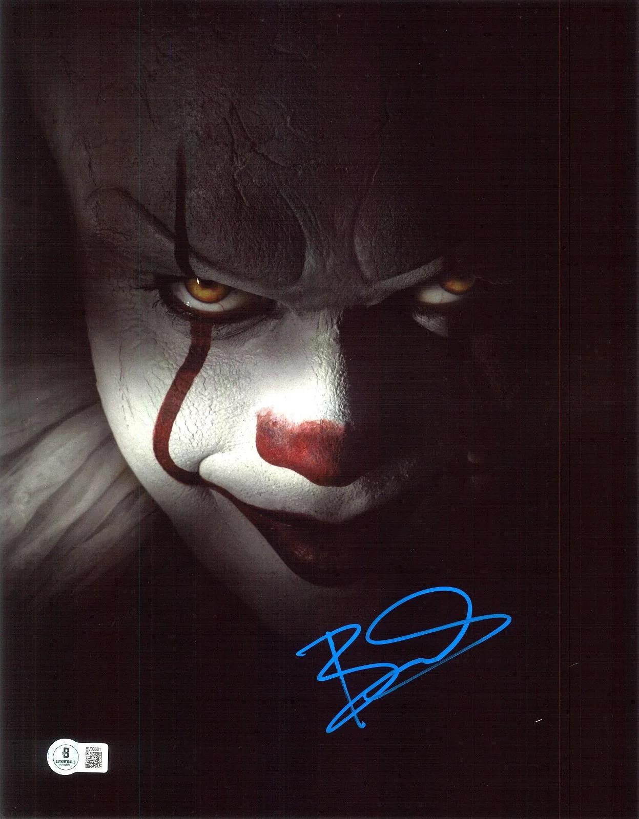 BILL SKARSGARD — BILL SKARSGARD SIGNED AUTOGRAPH IT 11X14 PHOTO BECKETT BAS PENNYWISE