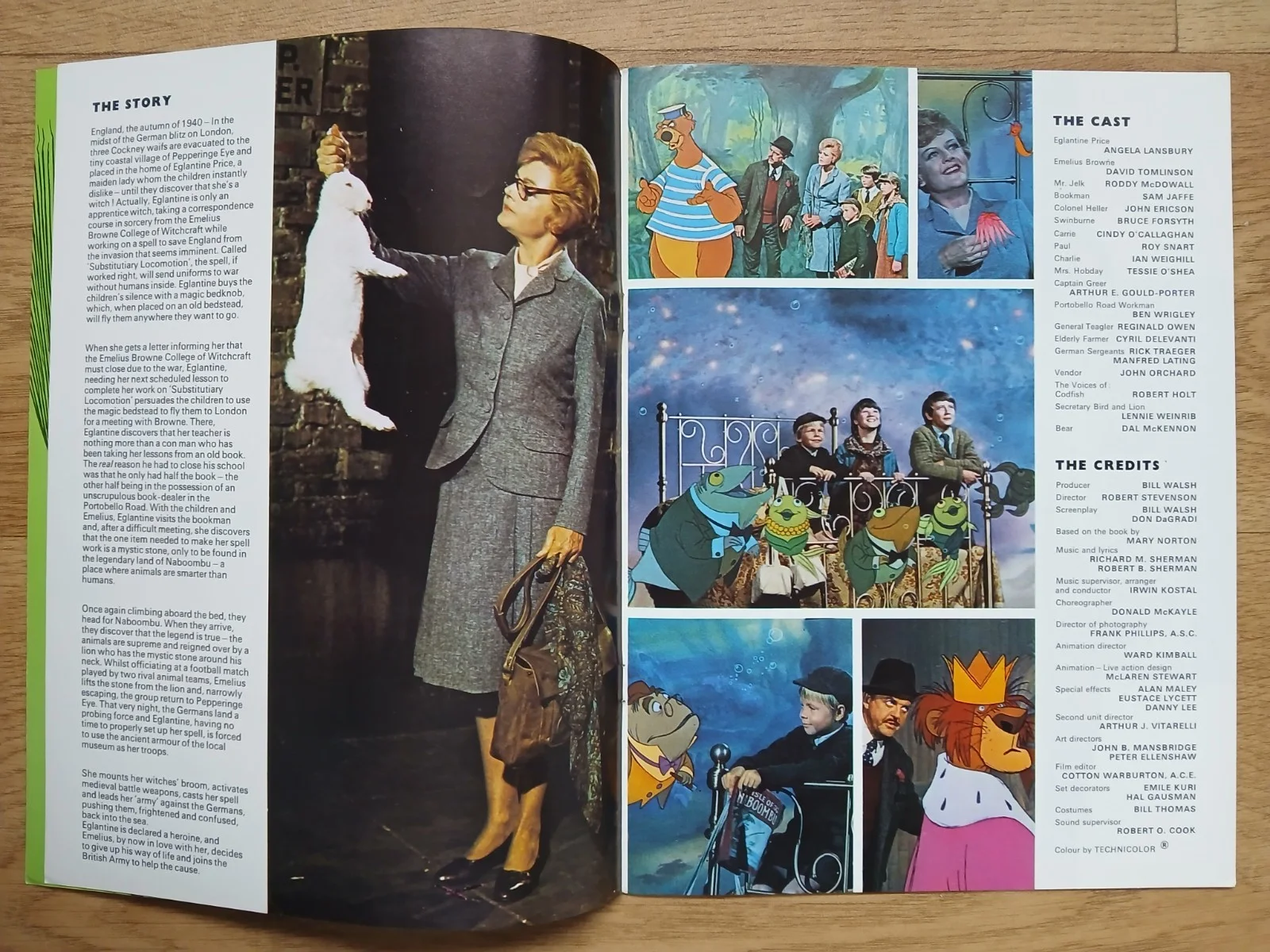 BEDKNOBS AND BROOMSTICKS (1971) original movie souvenir brochure -excellent cond, изображение 3
