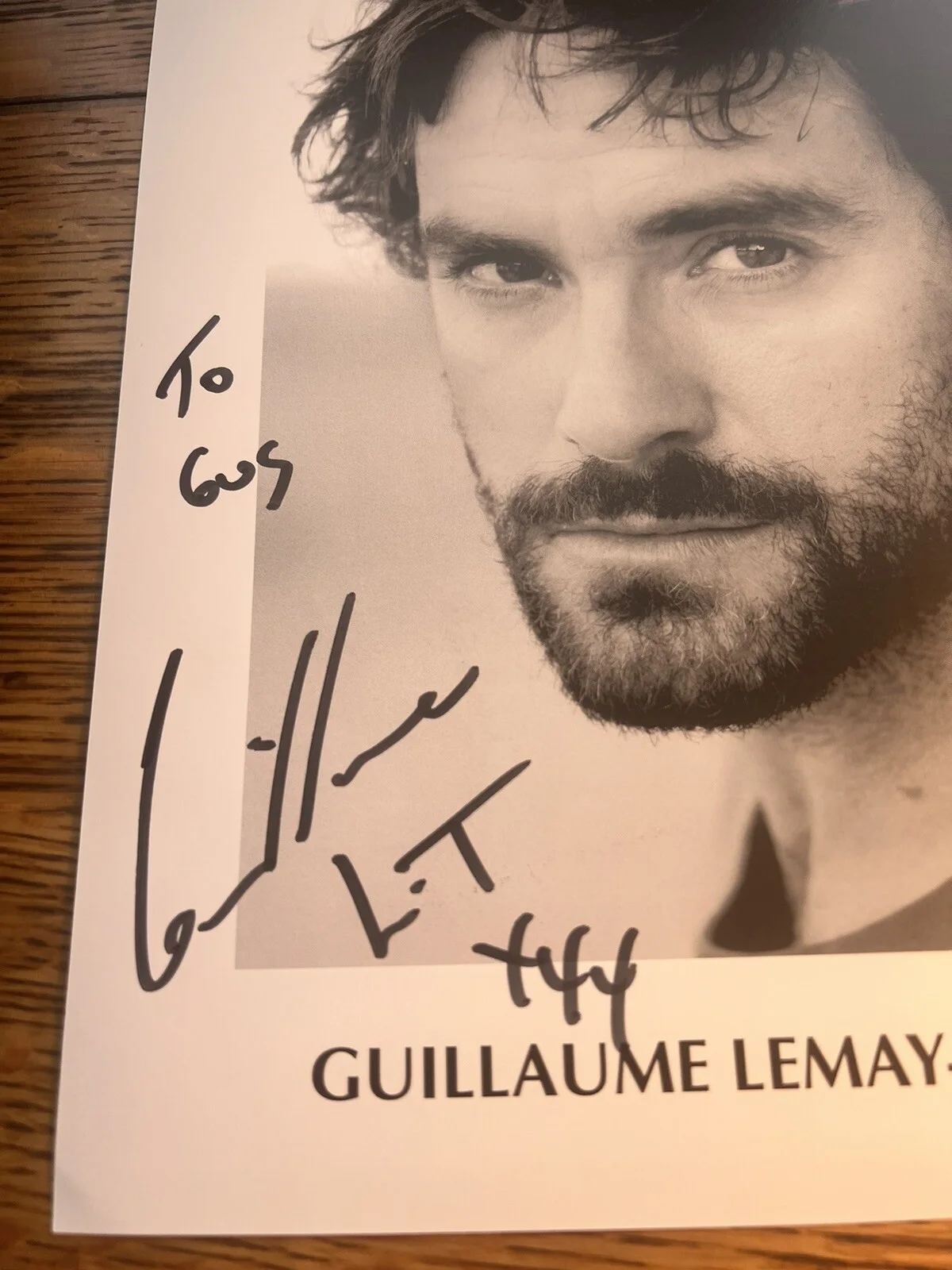 Guillaume Lemay-Thivierge - Signed Auto 8.5x11 Photo - Actor - Nitro, image 2