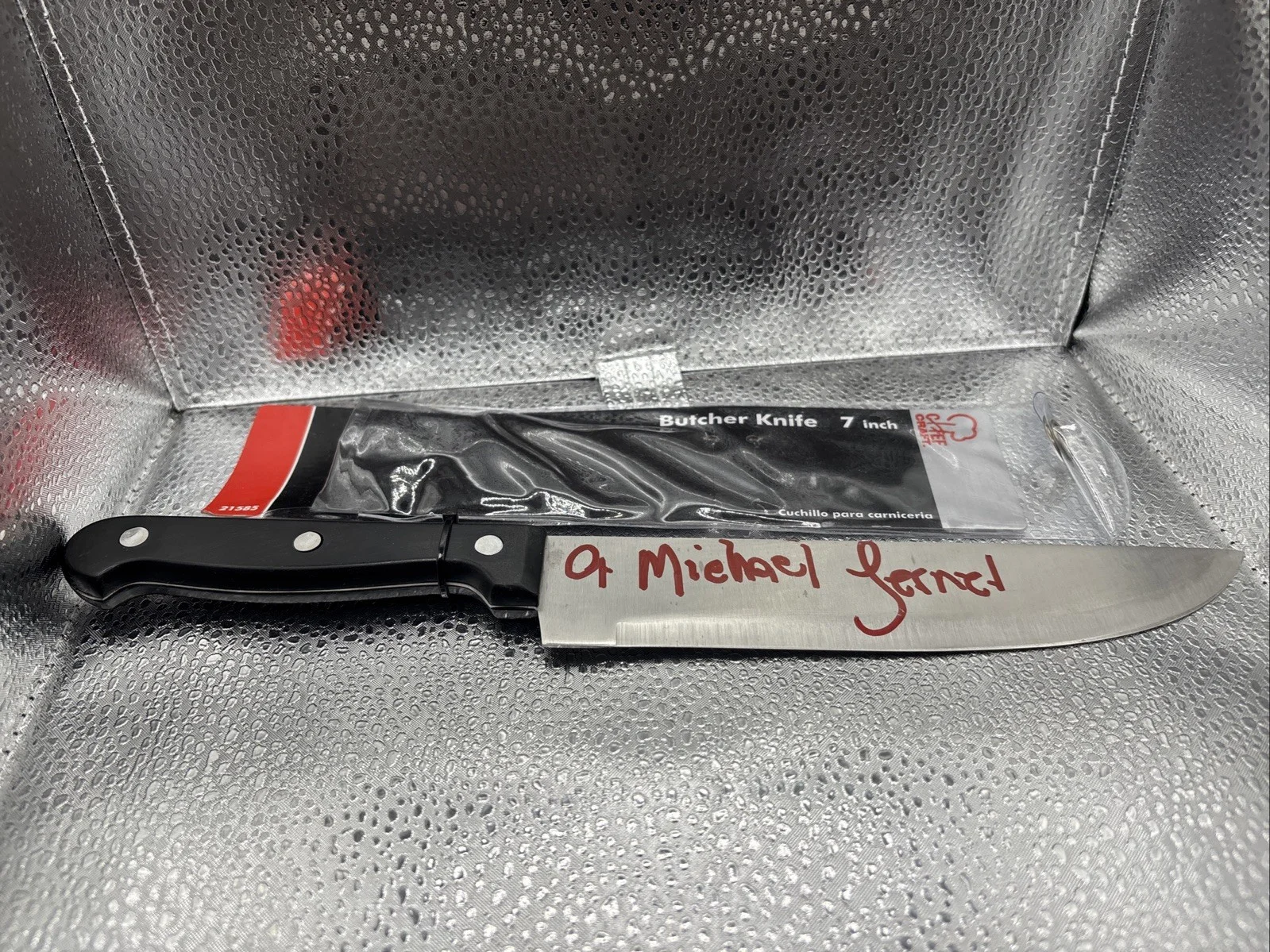 A. Michael Lerner — A. Michael Lerner Autographed Knife Halloween 6 Curse of Michael Myers Beckett, изображение 2