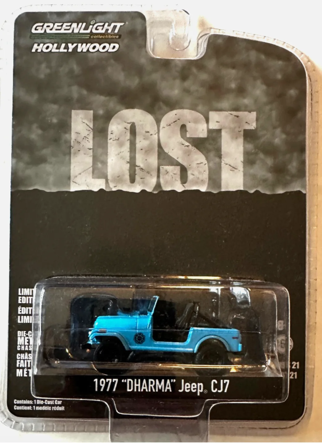LOST TV SHOW - Greenlight. The Island 1971 Dharma Jeep CJ7. Die Cast 1/64. New, изображение 2