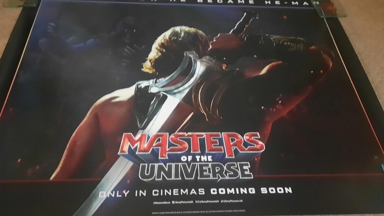 Masters Of The Universe 2026 Original UK Quad Cinema Poster HE-MAN, изображение 2