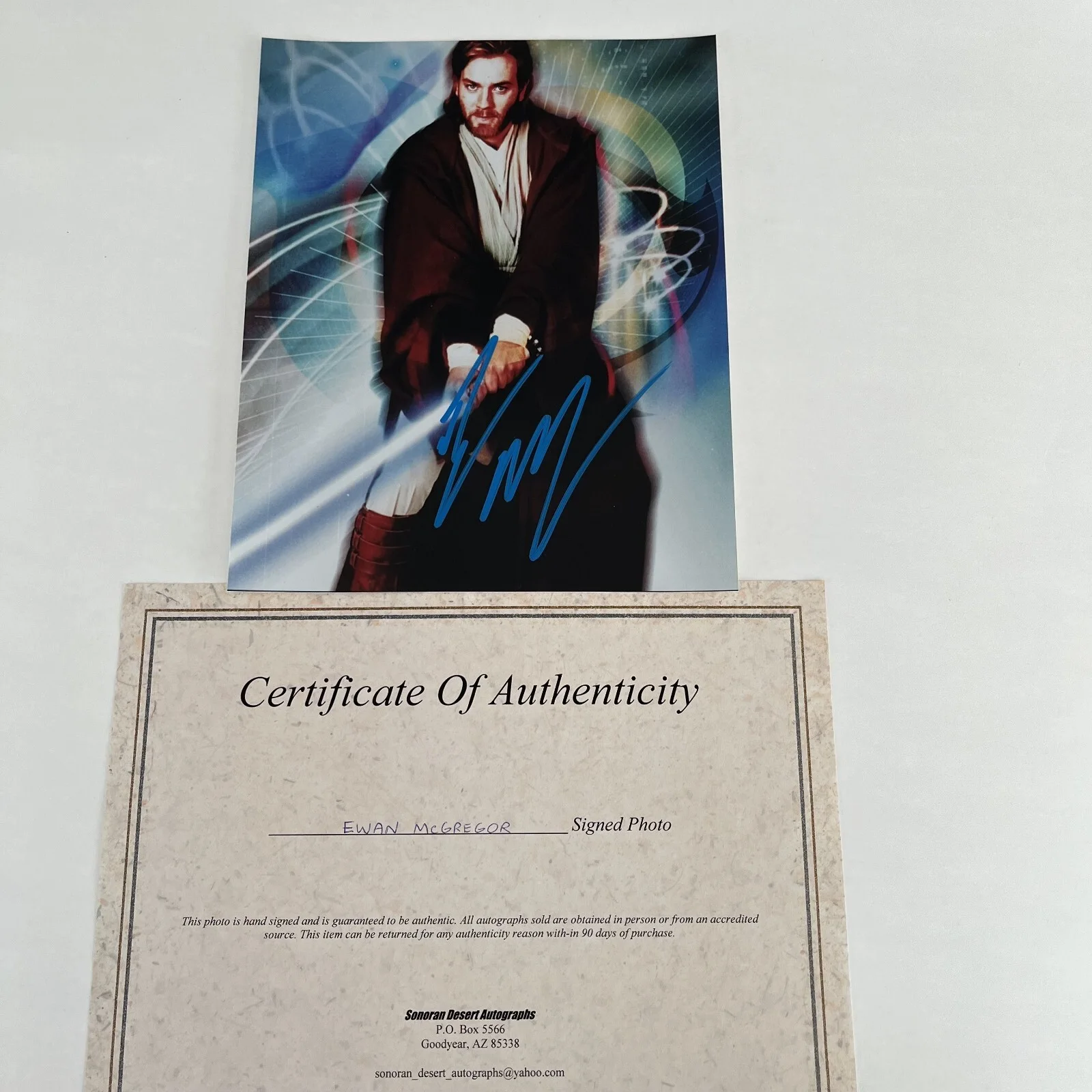Ewan McGregor — Ewan McGregor Autographed Signed 8x10 Photo Photograph Star Wars Jedi Movies COA, изображение 3