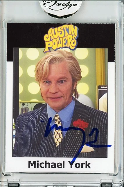 Michael York — -AUSTIN POWERS- MICHAEL YORK Signed/Autograph/Auto Certified Movie Trading Card