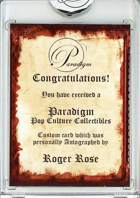 Roger Rose — -LEGO: CLUTCH POWERS- ROGER ROSE Signed/Autograph/Auto Certified TV Cartoon Card, изображение 2