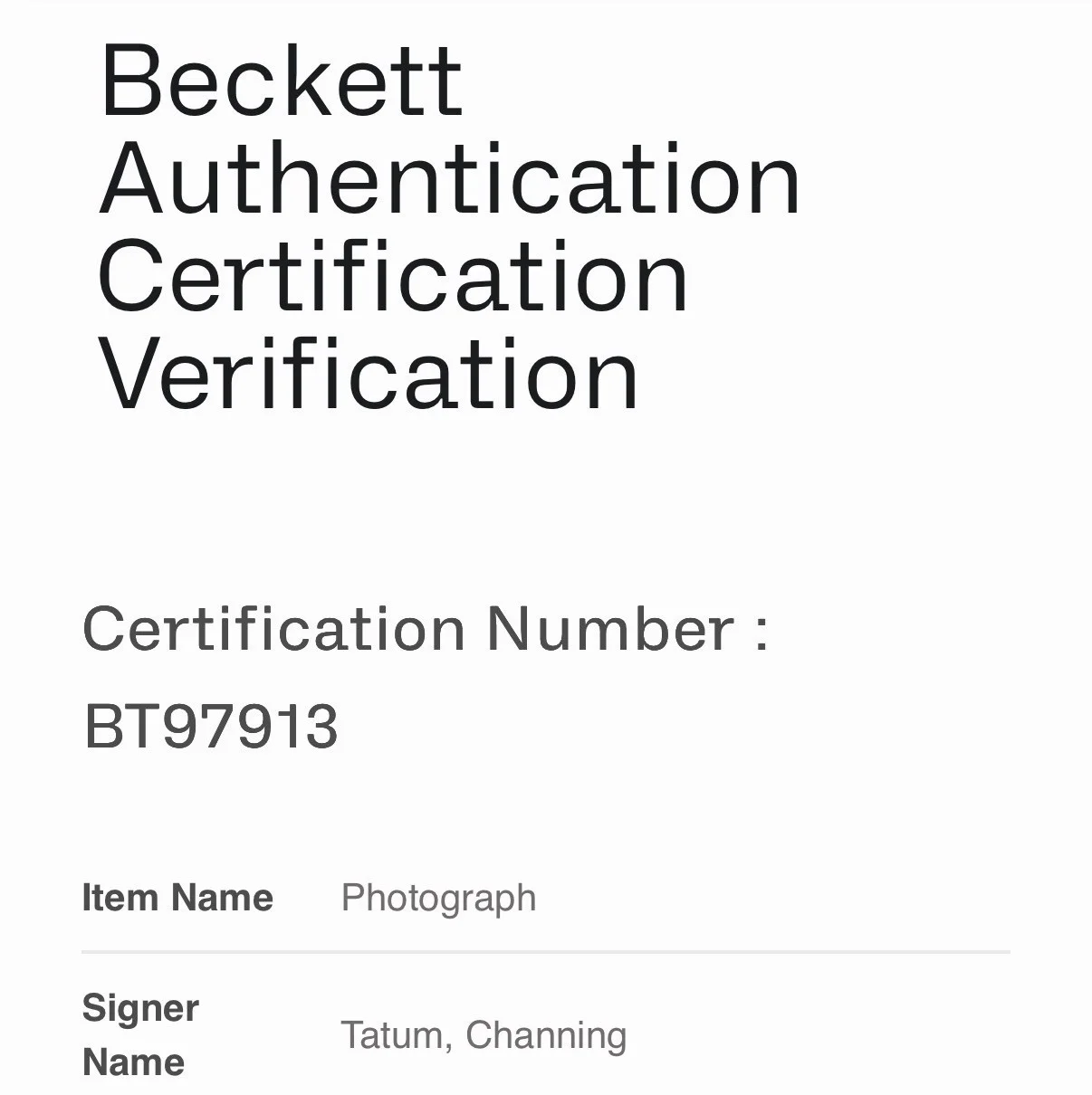 Channing Tatum — CHANNING TATUM AUTOGRAPH SIGNED 8X10 PHOTO GAMBIT MARVEL BECKETT BT97913, изображение 3