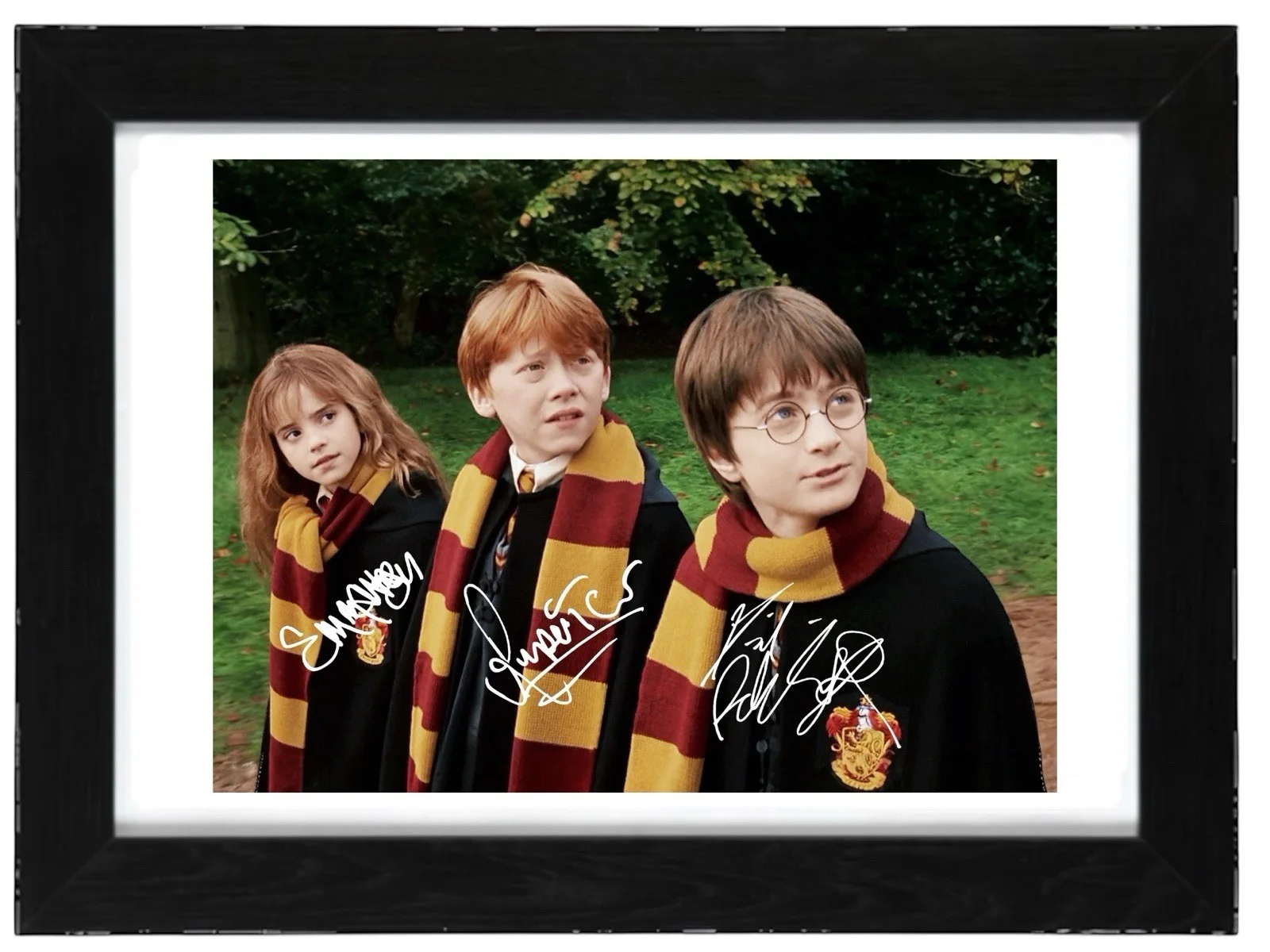 Emma Watson, Radcliffe, Grint Signed Autograph PHOTO Pre Print 6x4/A4/ Framed, изображение 2