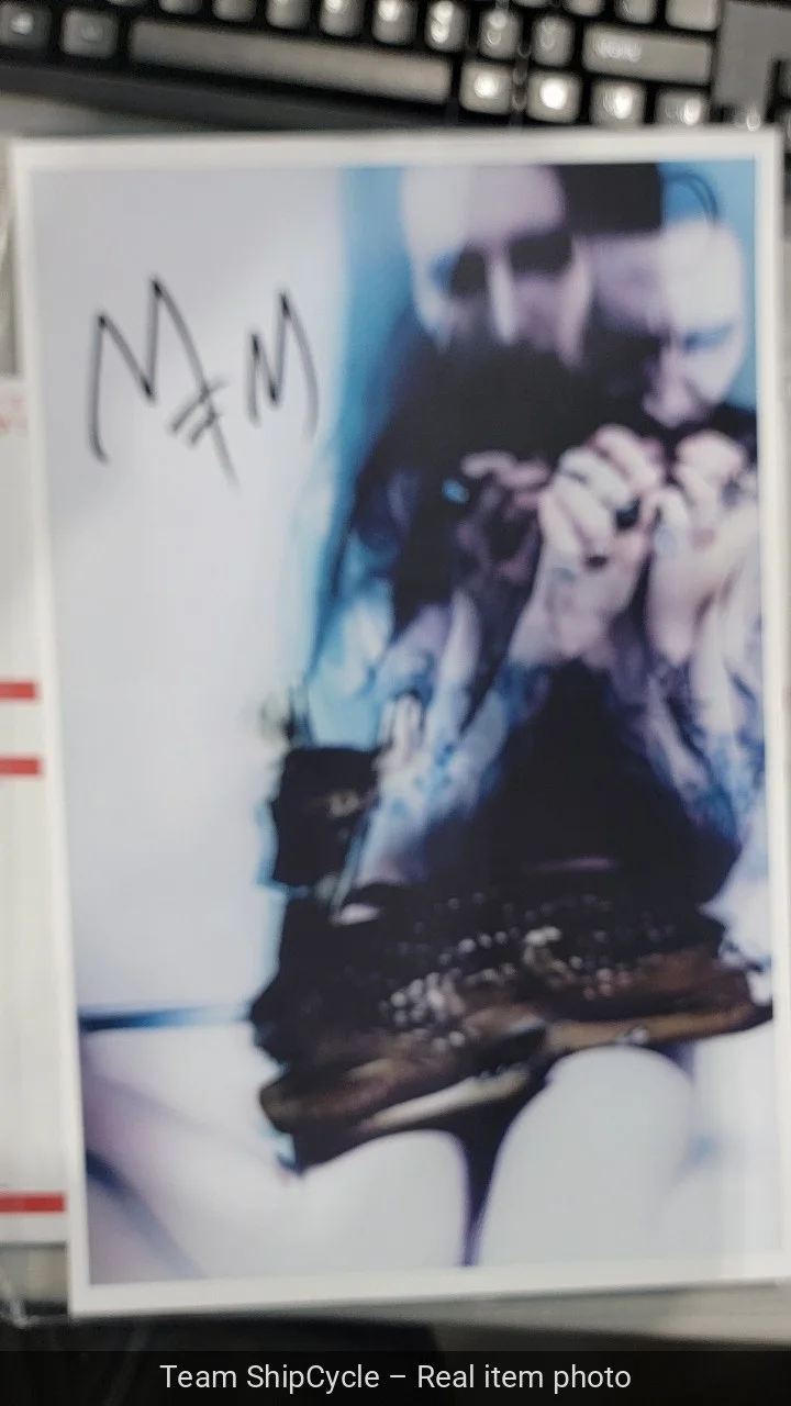 U23460 MARILYN MANSON Signed Music Poster 11x17 with COA Authentic Memo G2U, image 3