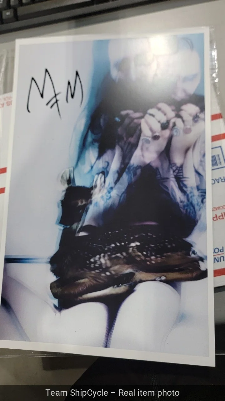 U23460 MARILYN MANSON Signed Music Poster 11x17 with COA Authentic Memo G2U, image 4