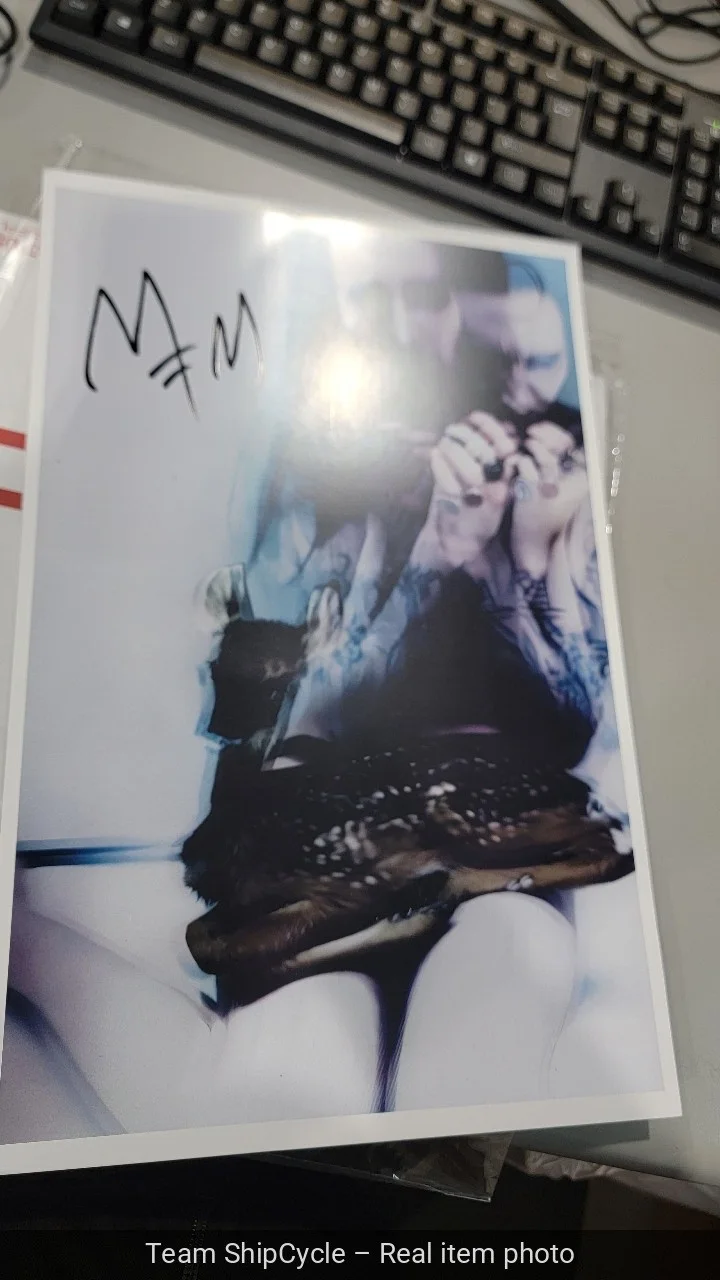 U23460 MARILYN MANSON Signed Music Poster 11x17 with COA Authentic Memo G2U, image 5