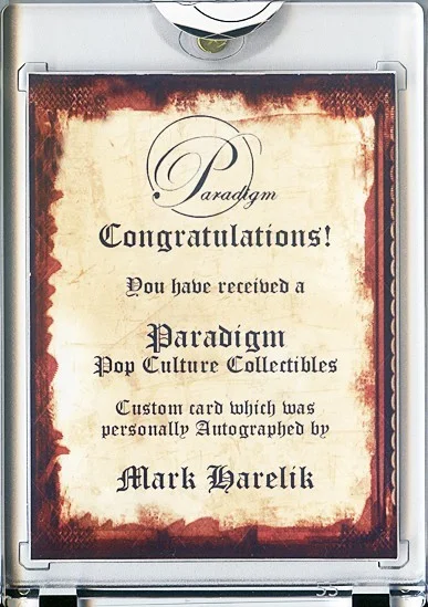Mark Harelik — -JURASSIC PARK- Mark Harelik Signed/Autograph/Auto Certified Dinosaur Movie Card, изображение 2