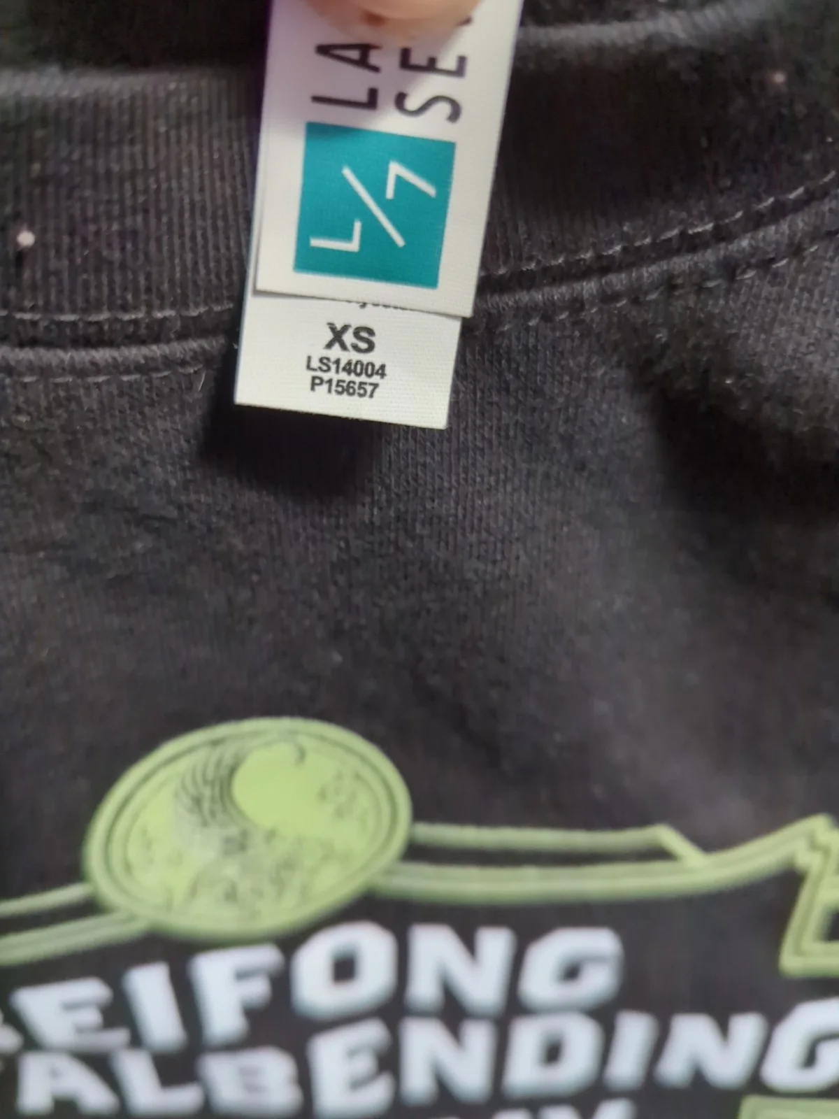 Xs Beifong Metalbending Academy Black Sweatshirt Signed Jessie Flowers Toph, изображение 2