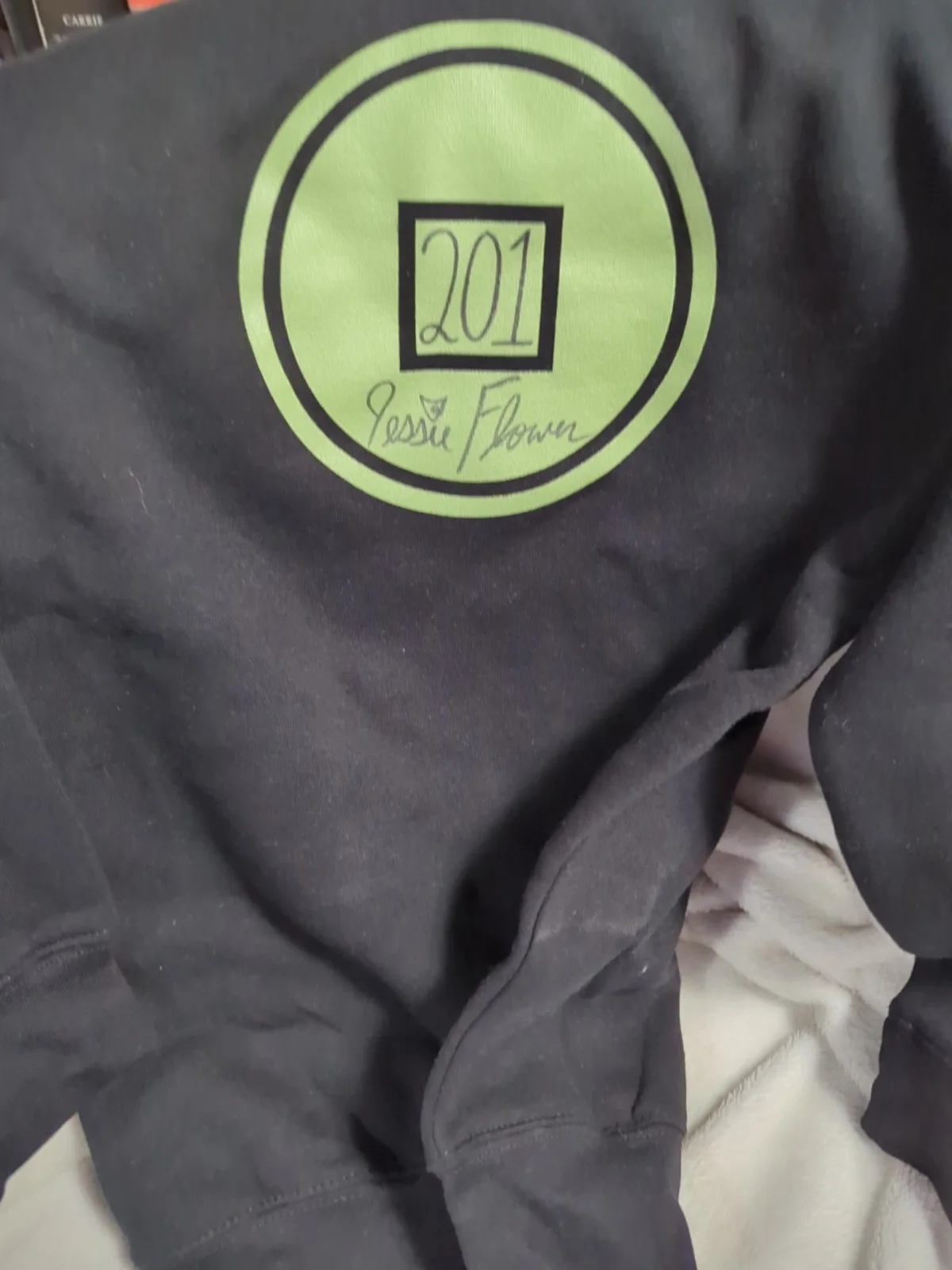 Xs Beifong Metalbending Academy Black Sweatshirt Signed Jessie Flowers Toph, изображение 3