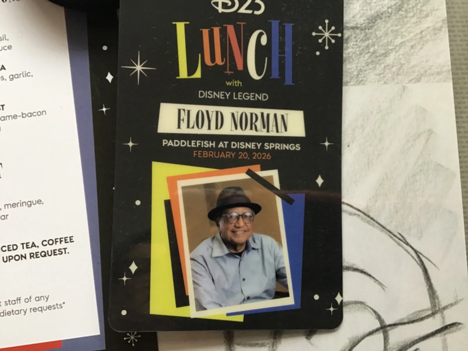 Floyd Norman — D23 Floyd Norman Signed Print Disney Lunch with a Legend Event Gift New 2026, изображение 5