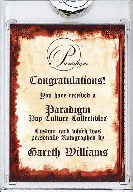 Gareth Williams — -THE SHIELD- GARETH WILLIAMS Signed/Autograph/Auto Certified TV Police Card, изображение 2