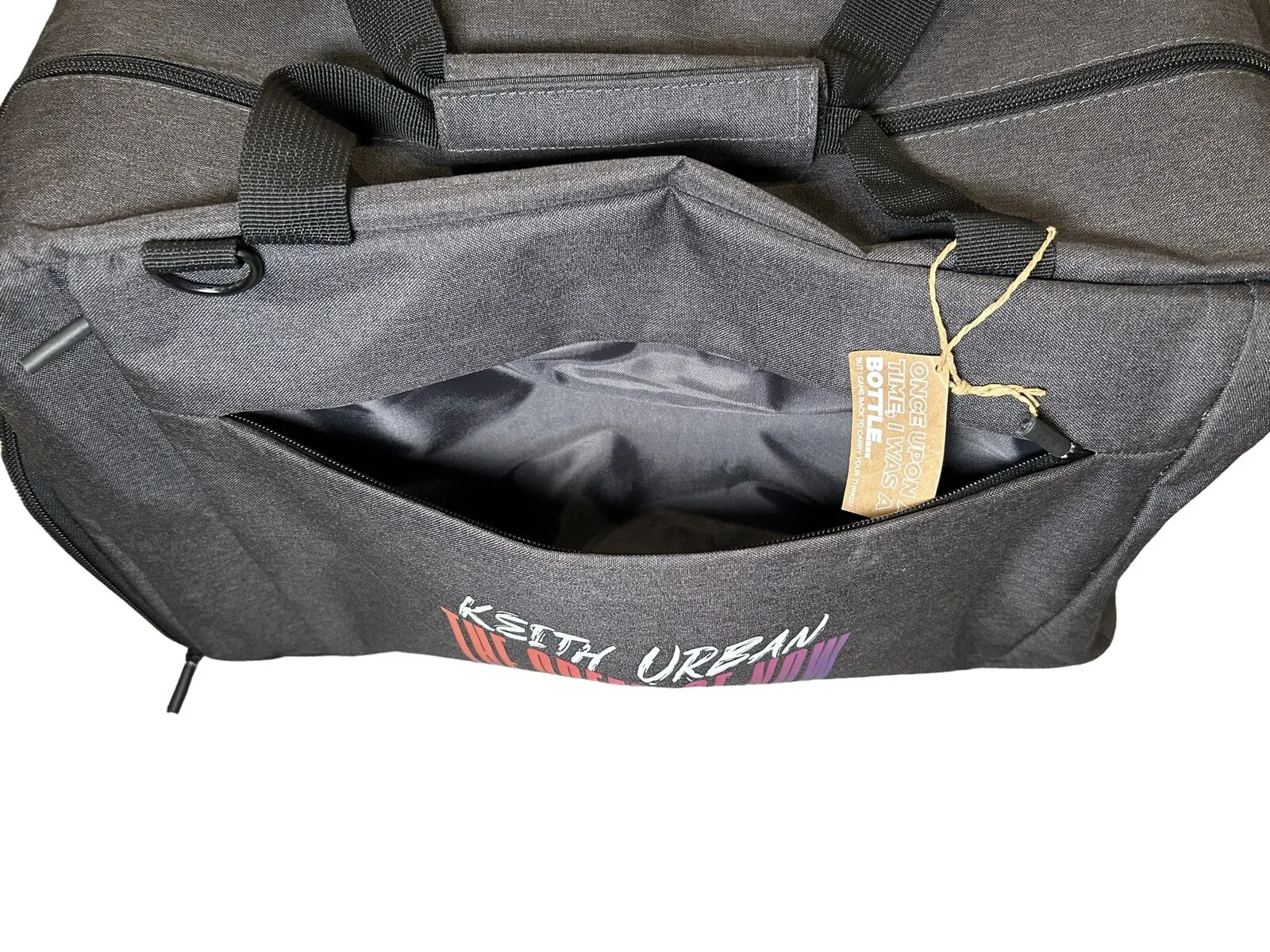 Keith Urban The Speed of Now World Tour Bag Duffle Tote Gym **No Shoulder Strap, изображение 2