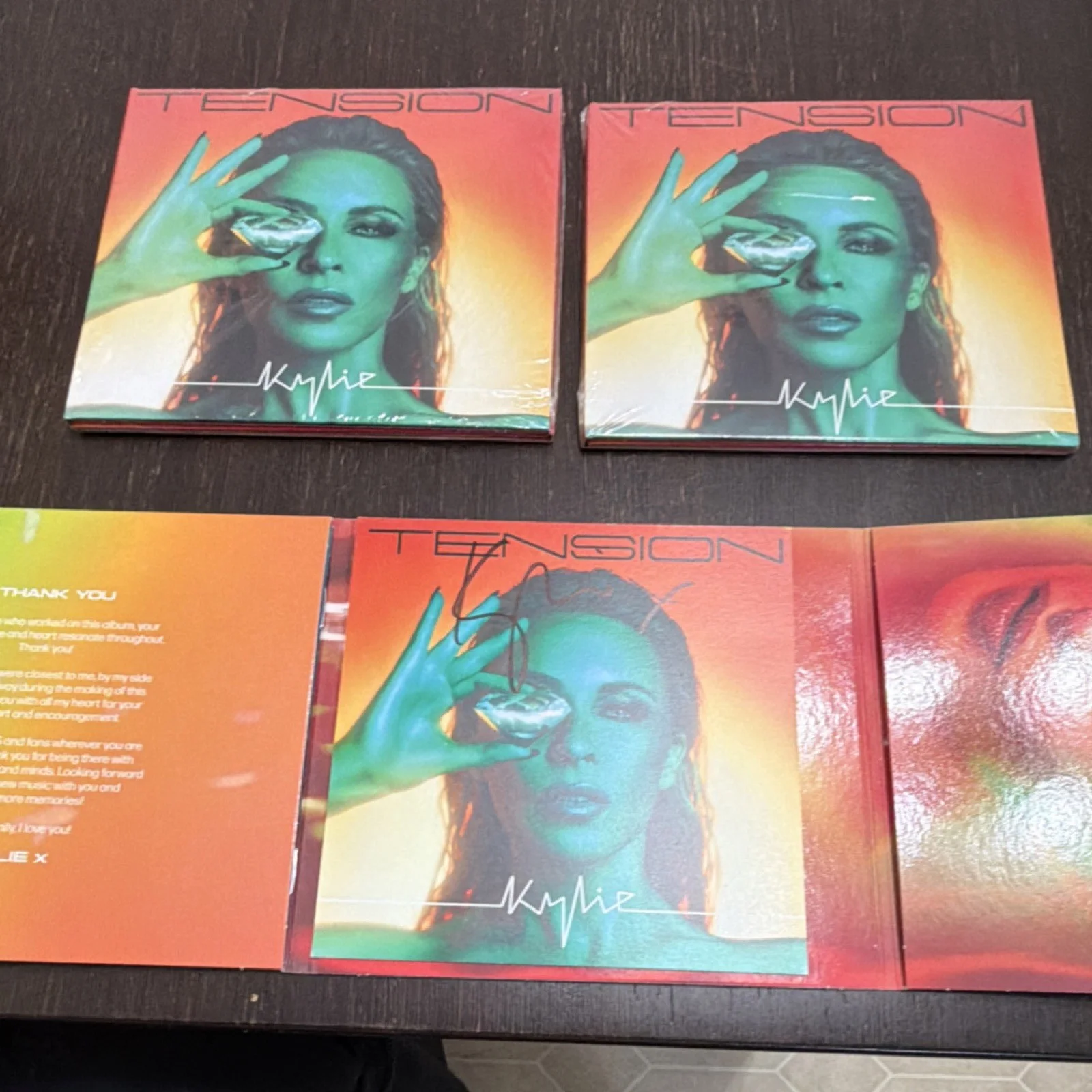Kylie Minogue Tension Signed CD & Booklet Original Autographed Album, image 4