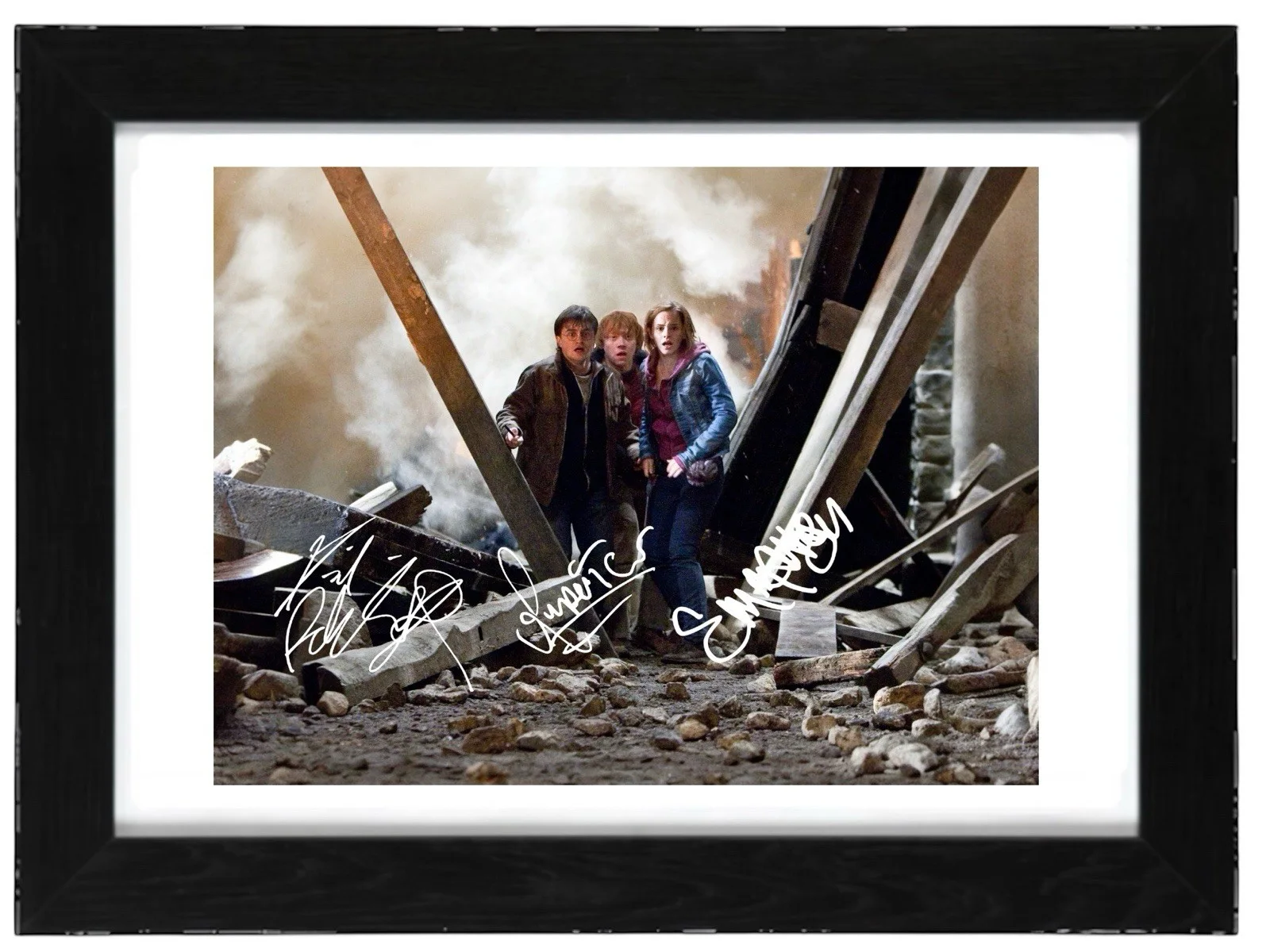 Emma Watson, Radcliffe, Grint Signed Autograph PHOTO Pre Print 6x4/A4/ Framed, изображение 2