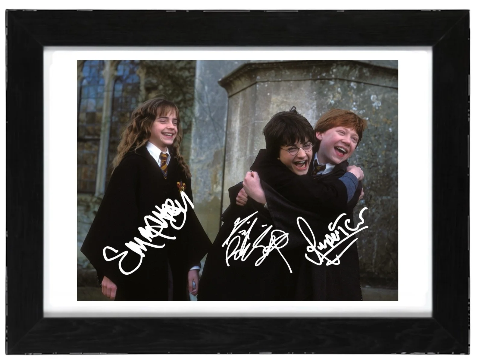 Emma Watson, Radcliffe, Grint Signed Autograph PHOTO Pre Print 6x4/A4/ Framed, image 3