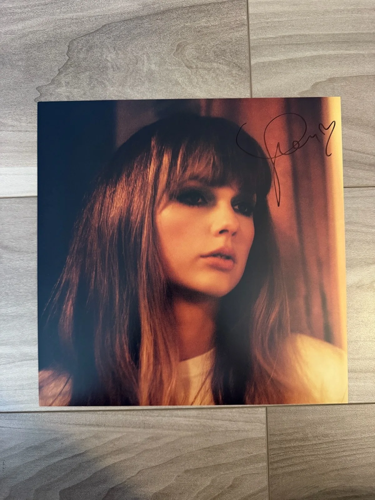 Taylor Swift Midnights Vinyl LP (Jade Green Edition) Signed Insert Photo, изображение 2