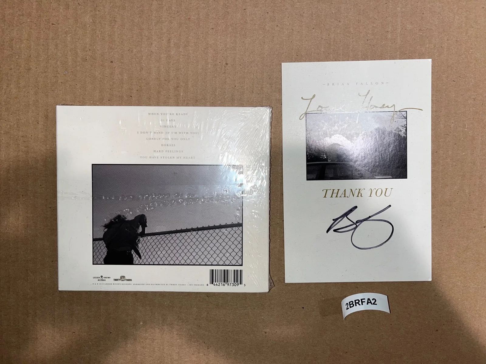The Gaslight Anthem Brian Fallon Signed Autographed CD Imposter Local Honey, image 3