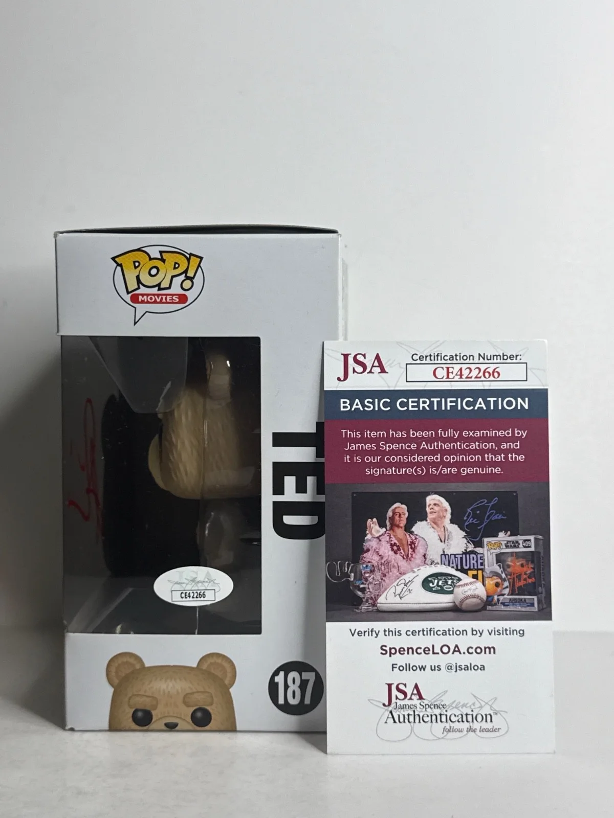 Giovanni Ribisi — Giovanni Ribisi Signed Ted 2 Funko #187 RARE !!! JSA CE42266, image 2